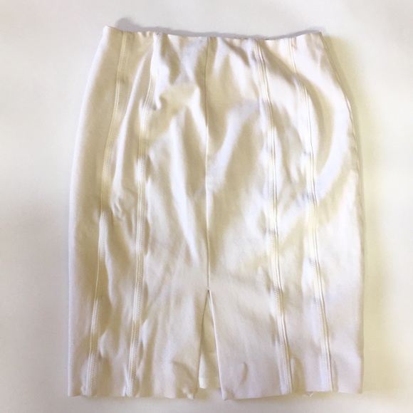 White House Black Market white Pencil Skirt Size10 - Picture 2 of 5